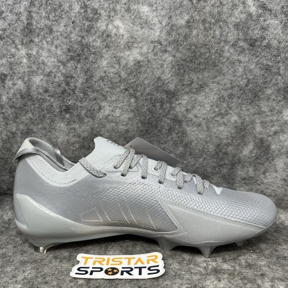 Adidas Adizero Electric+ 2 Football Cleats Mens Size 10 Silver Metallic IH5978 - Picture 4 of 9